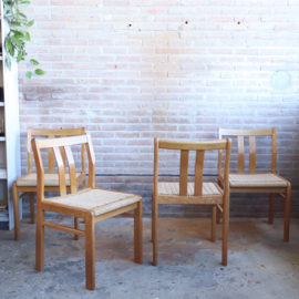 set papercord stoelen vintage