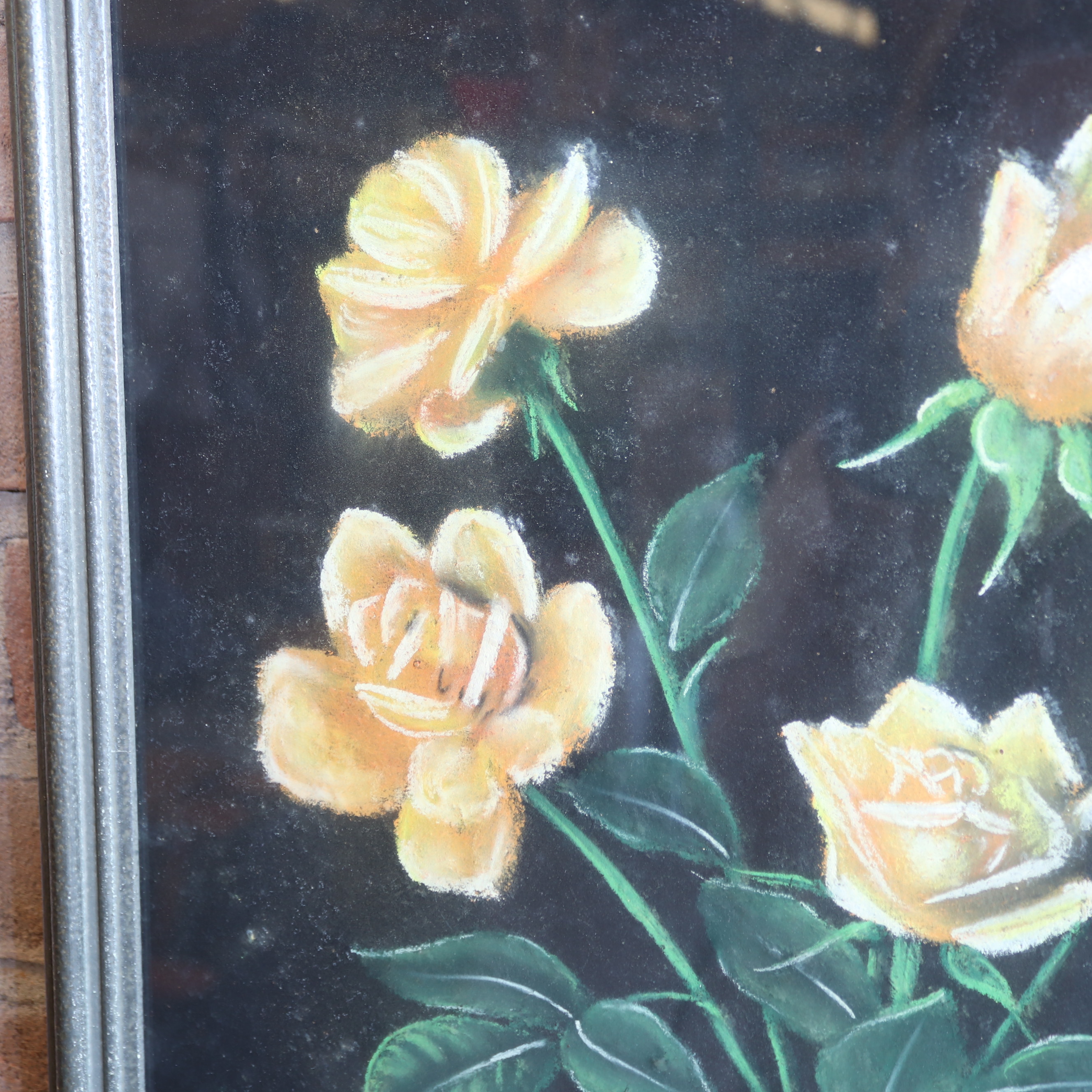 Vintage bloemen schilderij tekening