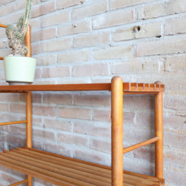Vintage boekenrek hout