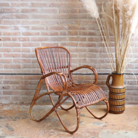 Vintage rotan fauteuil Rohe