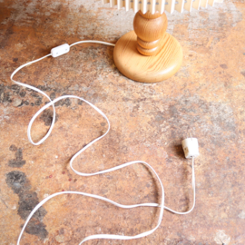 Vintage lamp hout zweeds licht hout groot