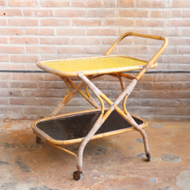 Vintage rotan trolley