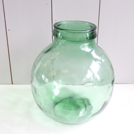 Vintage vaas groen glas
