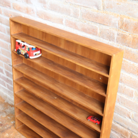 Vintage vakkenkast muur hout