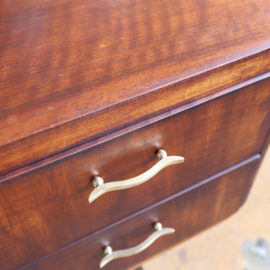 Vintage kaptafel  hout met kruk
