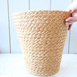 Vintage mand rotan touw groot