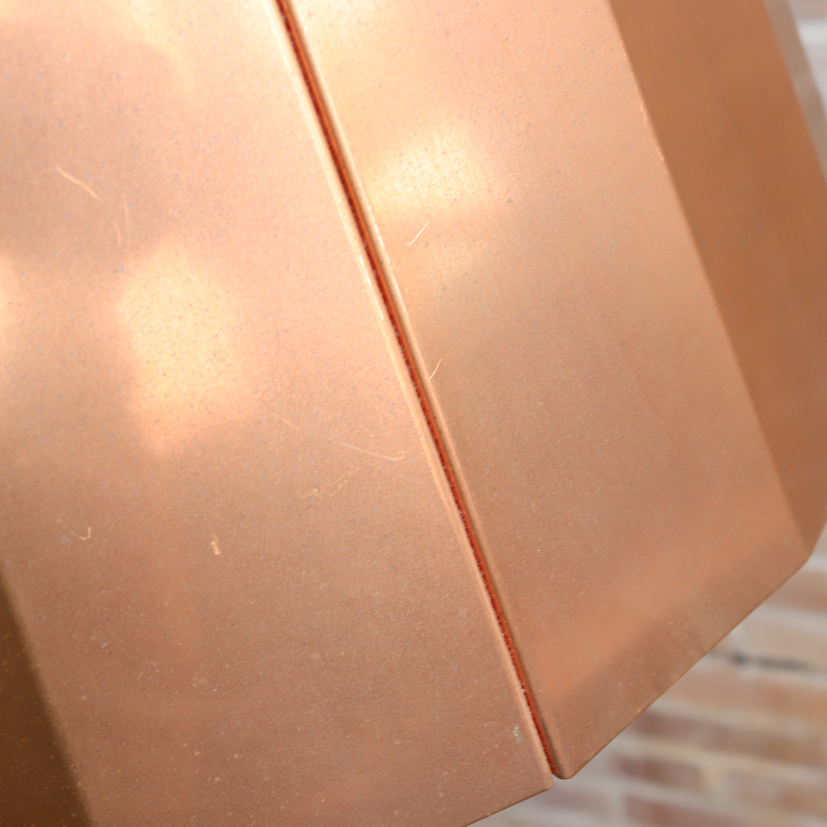 Design lamp Piet Hein Eek koper plisse hanglamp