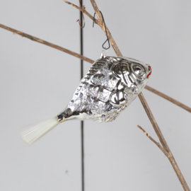 Vintage vis kerstbal ornament