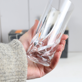 Vintage longdrink glazen kristal Toscane