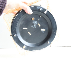 Vintage jaren 70 plafondlamp bubbel glas vierkant geel