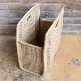 Vintage lectuurmand riet