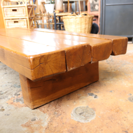 Vintage jaren 70 bielzen salontafel Brutalist