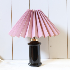 Vintage lamp zwart deens plooikap