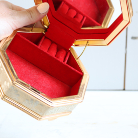 Vintage  sieraden doosje ringen