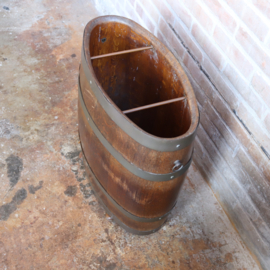 Vintage hoge plantenbak / paraplubak jaren 70