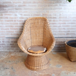 Vintage rotan stoel riet