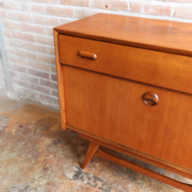Vintage tv meubel klein dressoir Louis Van Teeffelen Voor Wébé