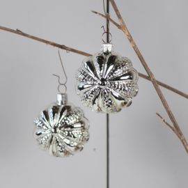 Vintage lampion kerstbal ornament set 2