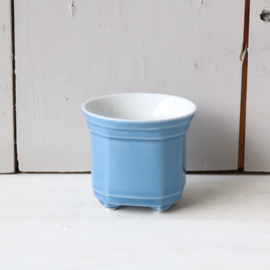 Vintage mini potje blauw