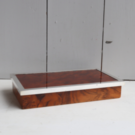 Vintage sieradenkistje wortel hout