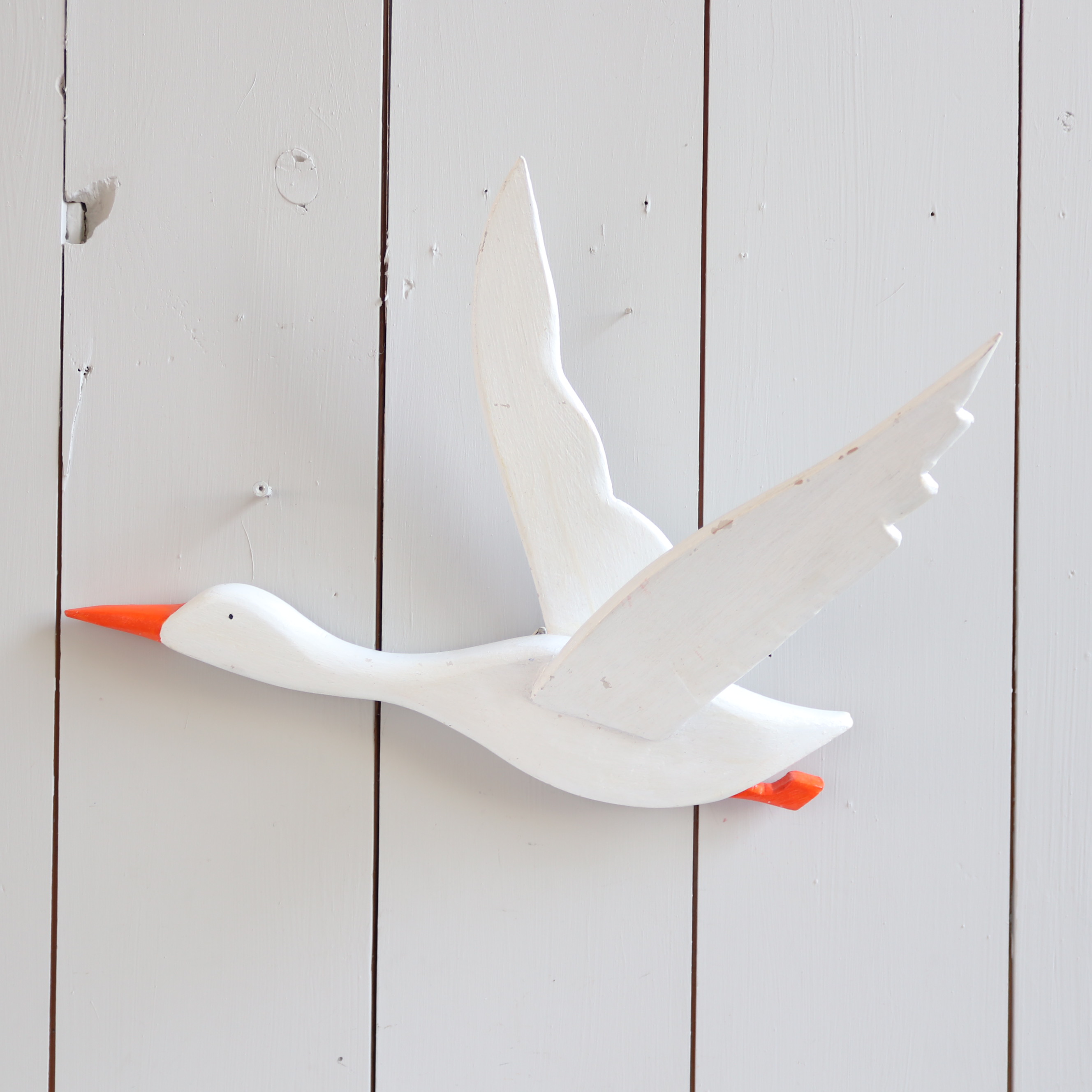 Vintage vogel muur deco zwaan / gans