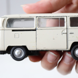 Vintage speelgoed auto vw bus t2 wit