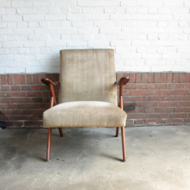 Vintage fauteuil velvet