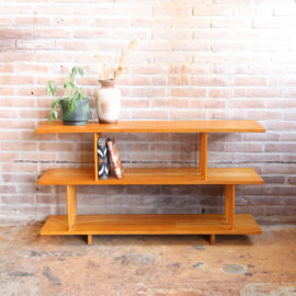 Vintage boekenrek hout
