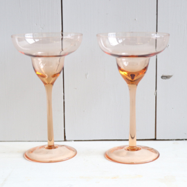 Vintage margarita  cocktail glas oranje