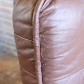 Vintage draaifauteuil bruin
