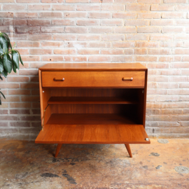 Vintage tv meubel klein dressoir Louis Van Teeffelen Voor Wébé