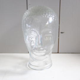 Vintage 70s glas hoofd