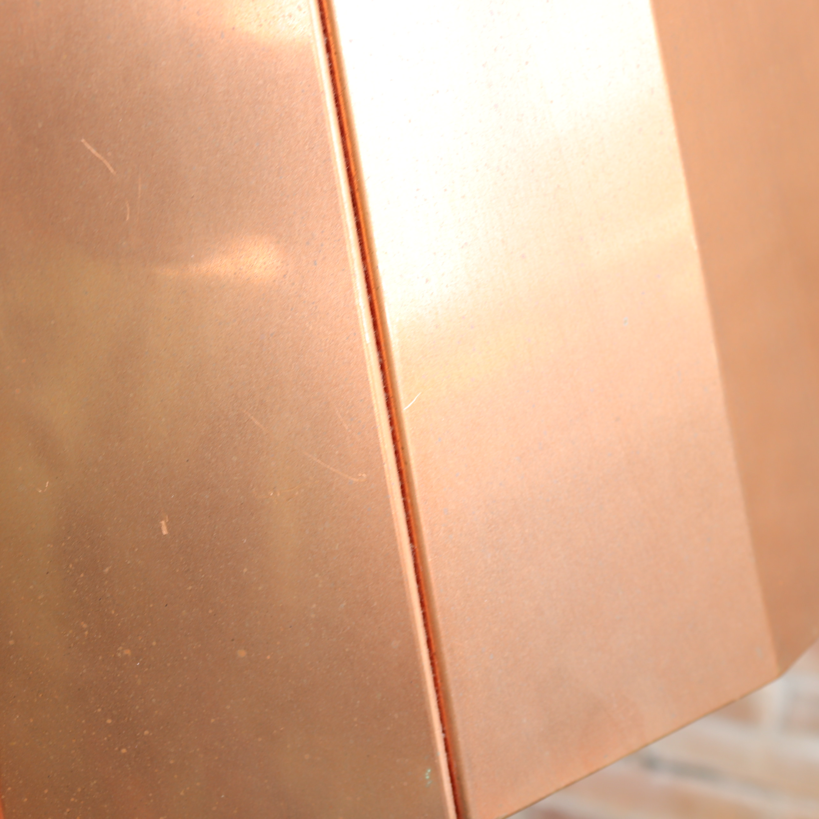 Design lamp Piet Hein Eek koper plisse hanglamp