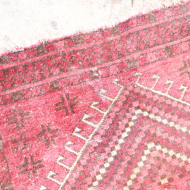 Vintage tapijt roze  100 x 77