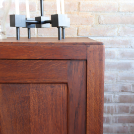 Vintage highboard dressoir kast country oud jaren 30 brutalist