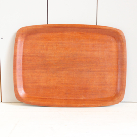 Vintage dienblad teak