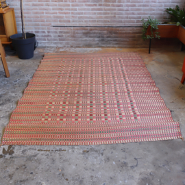 Vintage camping kleed / mat riet