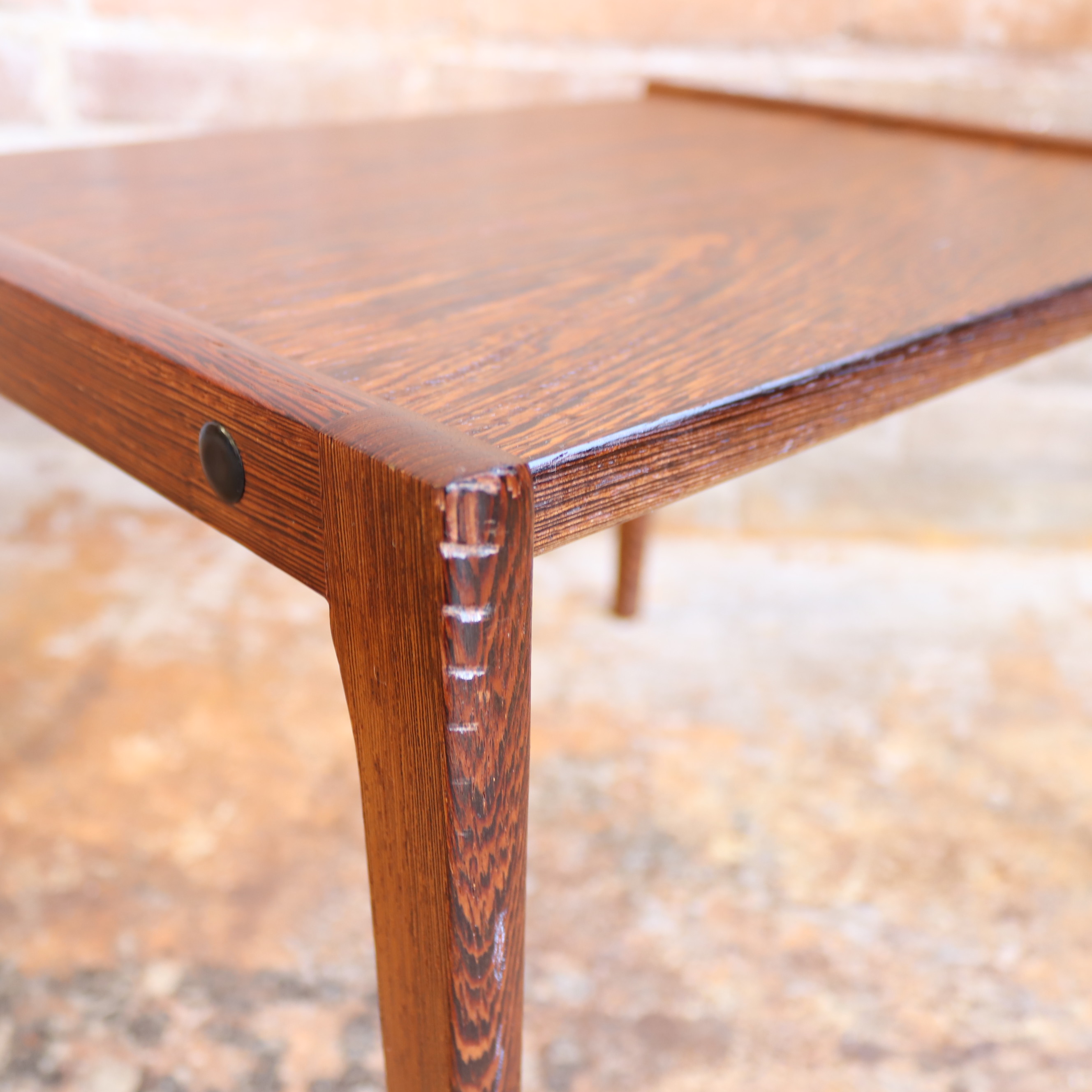 Vintage bijzettafel wenge scandinavisch