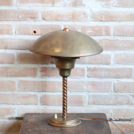 Messing tafellamp art deco