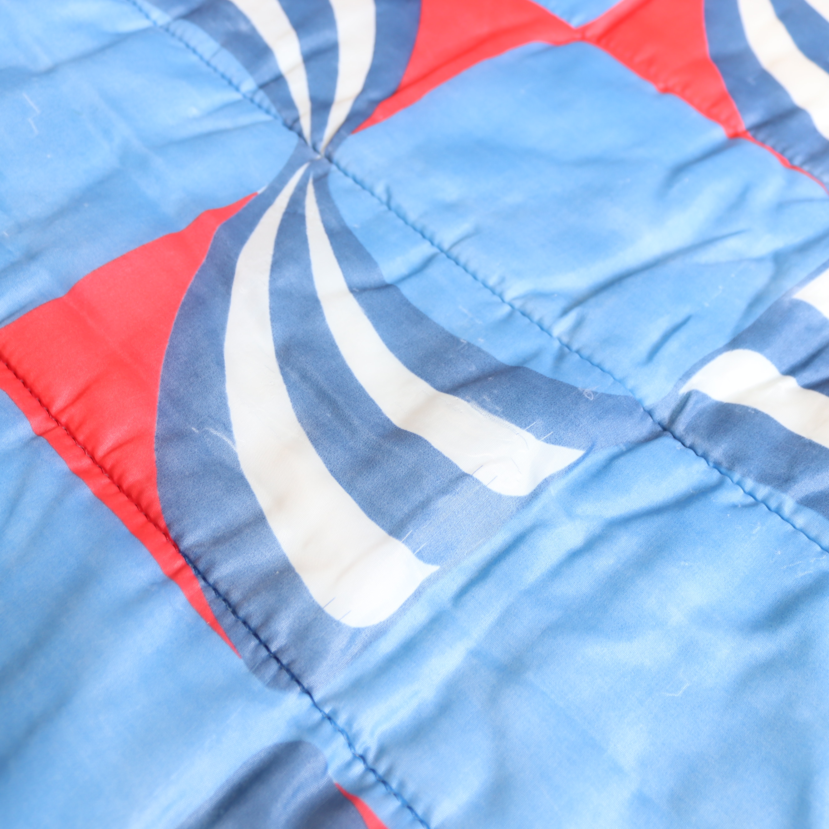 Vintage slaapzak blauw