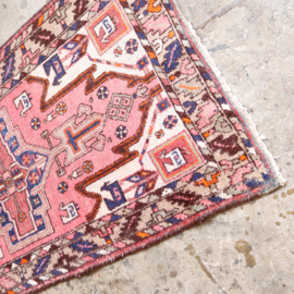 Vintage perzisch tapijt   190 x 100 roze