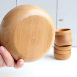 70s pinda schaaltjes hout