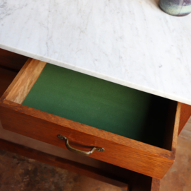 Vintage dressoir jaren 30 marmer blad
