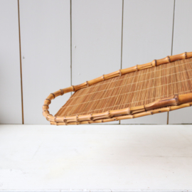 Vintage rotan dienblad