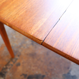 Vintage eettafel vierkant rond uitschuifbaar