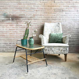 Vintage bloemen fauteuil