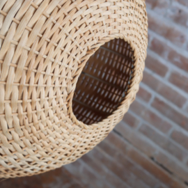 Rotan bol lamp jaren 60