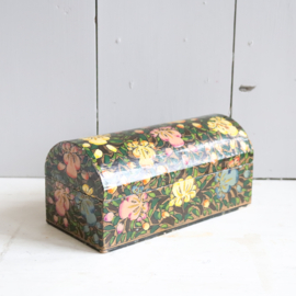 Vintage houten doosje bloemen