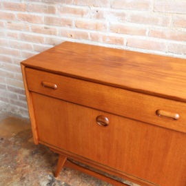 Vintage tv meubel klein dressoir Louis Van Teeffelen Voor Wébé