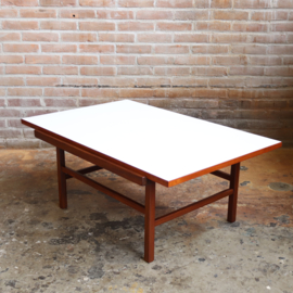 Vintage salontafel teak omkeerbaar blad